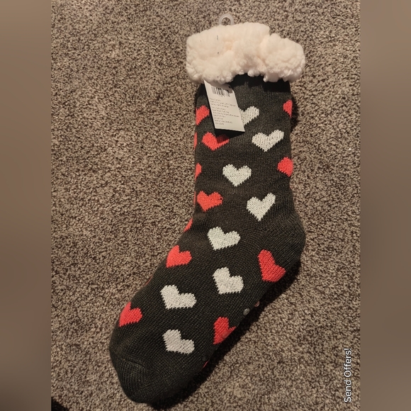 Rooted Soul Slipper Socks Hearts - Picture 4 of 4